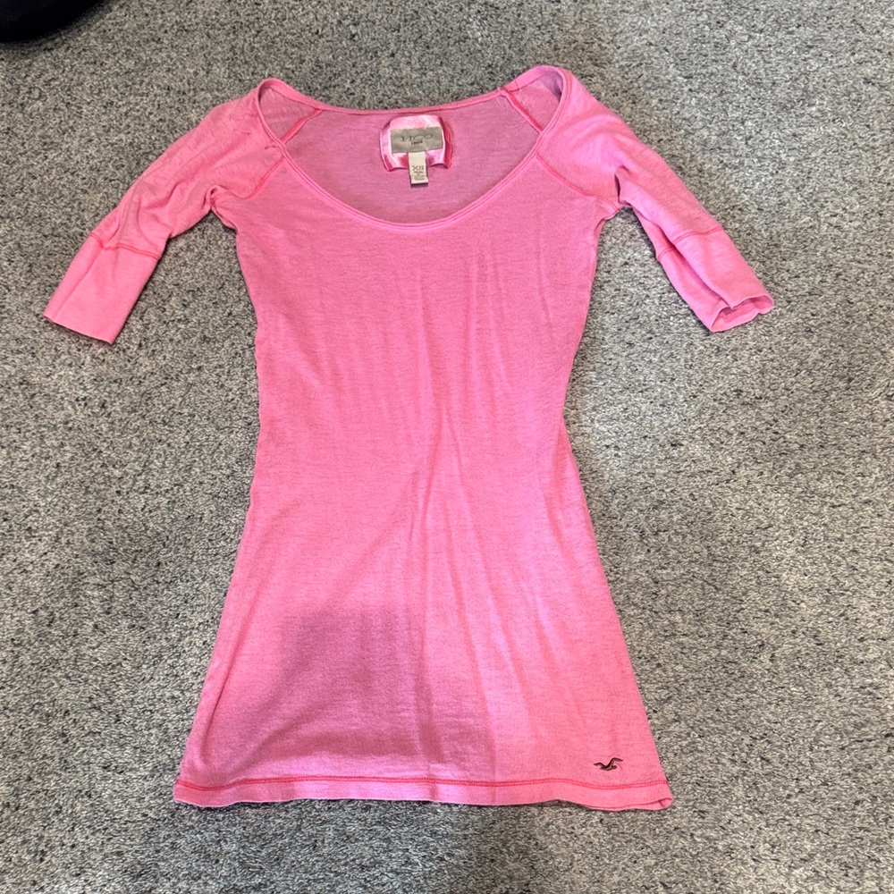 Hollister Pink Long Sleeve Tee